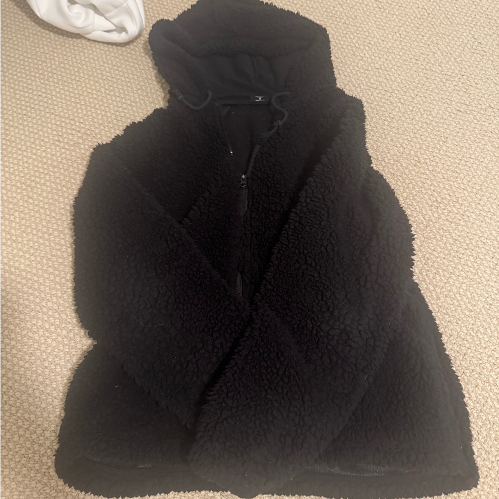 pacsun fuzzy zip up